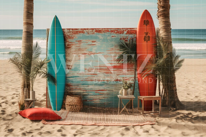 Photographic Background in Fabric Surfboard / Backdrop 5103