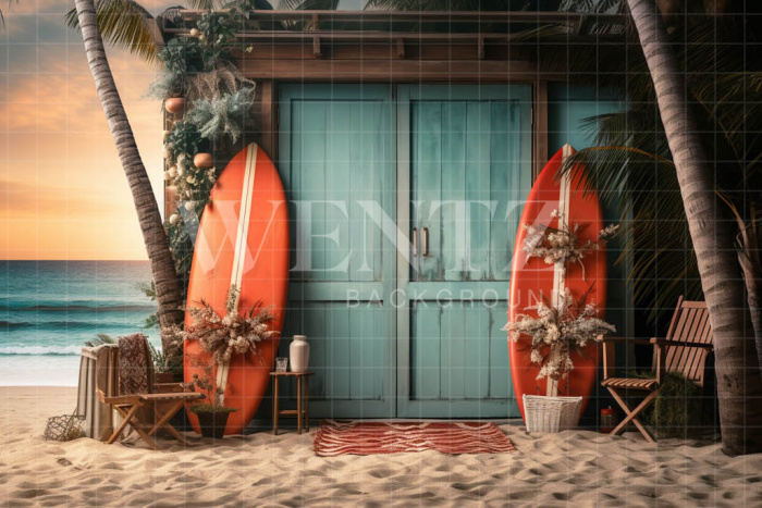 Photographic Background in Fabric Surfboards Set / Backdrop 5125