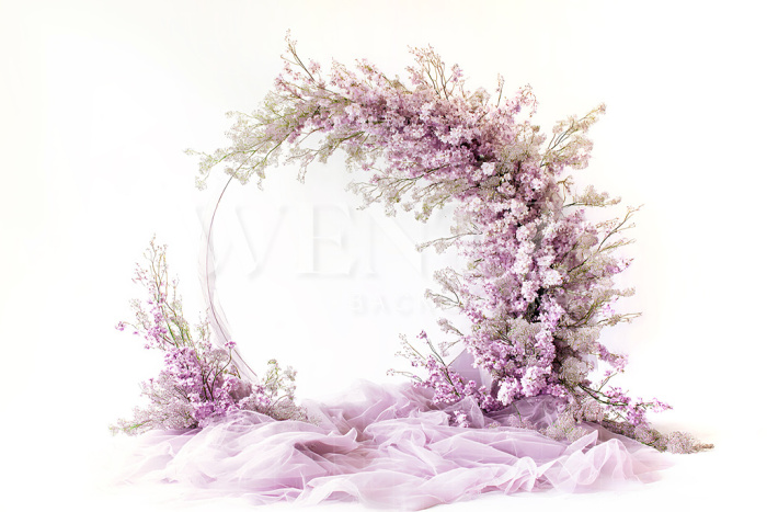 Fabric Photography Background Floral Arch / Backdrop 5272