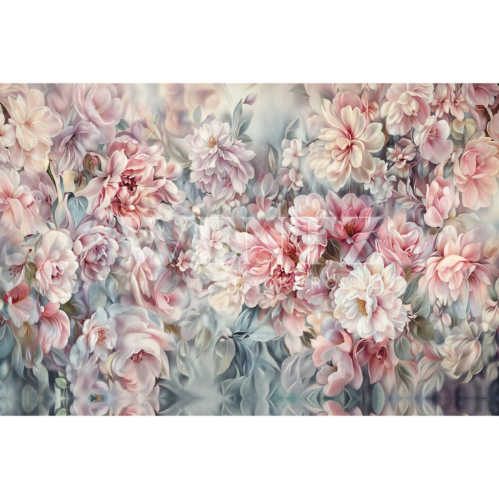 Fabric Photography Background Mother's Day Floral / Backdrop 5908