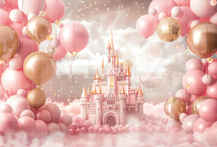 Fabric Photography Background Children's Day Castle / Backdrop 6324