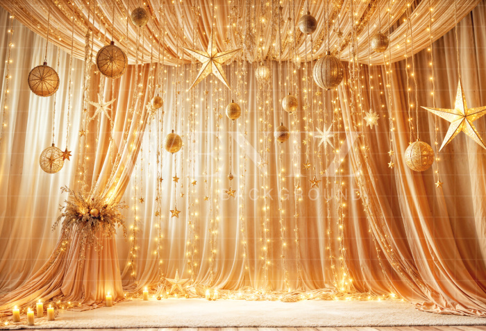 Fabric Photography Background New Year / Backdrop 6578