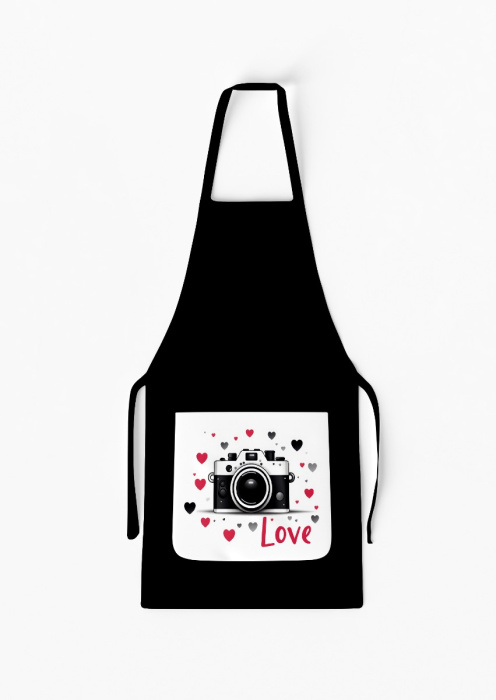 Adult Separate Love Camera Apron with Pocket / AW30