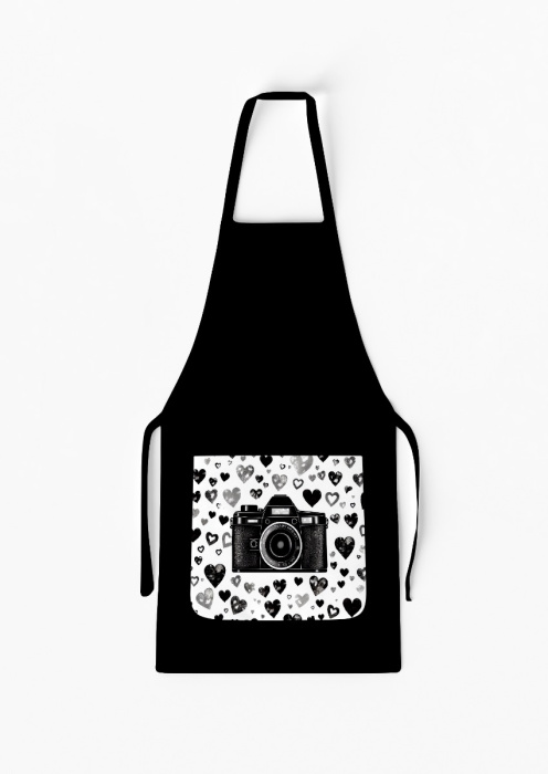 Adult Separate Love Camera Apron with Pocket / AW31