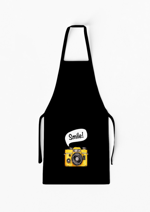 Adult Separate Smile Camera Apron with Pocket / AW34