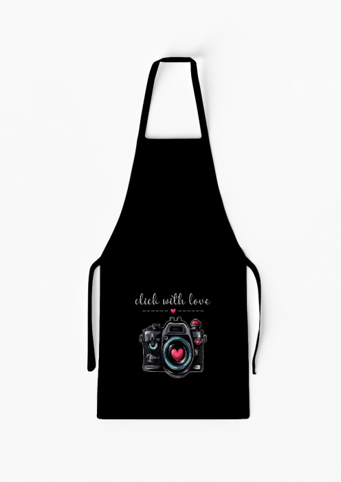 Adult Separate Click with Love Camera Apron with Pocket / AW40