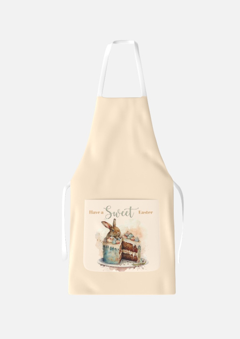 Sweet Easter Yellow Apron with Pocket / AW27