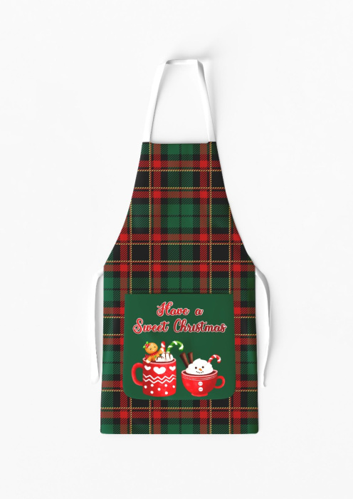 Sweet Christmas Apron with Pocket / AW42