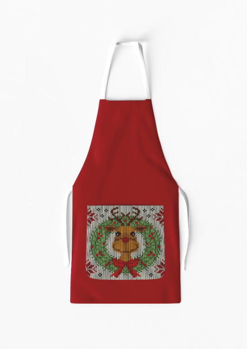 Reindeer Apron with Pocket / AW46