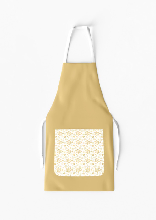 Snowflakes Apron with Pocket / AW51