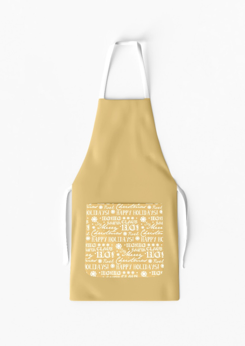 Merry Christmas Apron with Pocket / AW52