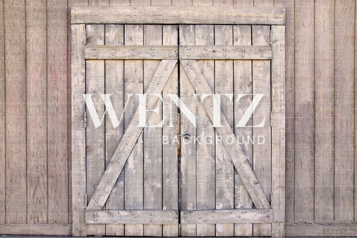 Fabric Photography Background  Wood Door / Backdrop 1579