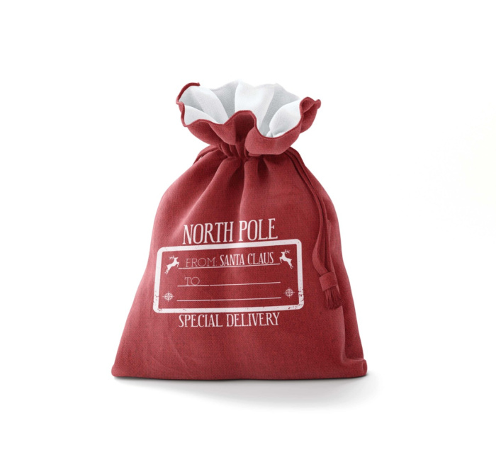 Red Decorative Christmas Bag With String / WS04