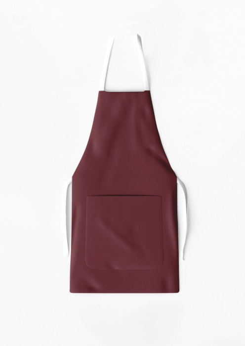 Apron with Pocket Wine Solid / AW12