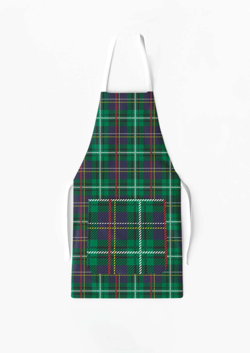 Apron with Pocket Plaid Green / AW18