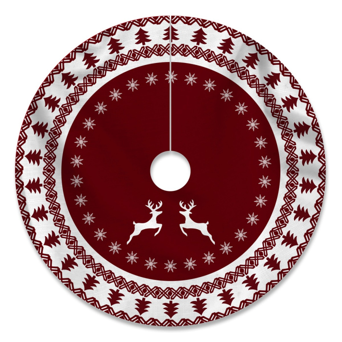 Christmas Tree Skirt Reindeer / WSA05