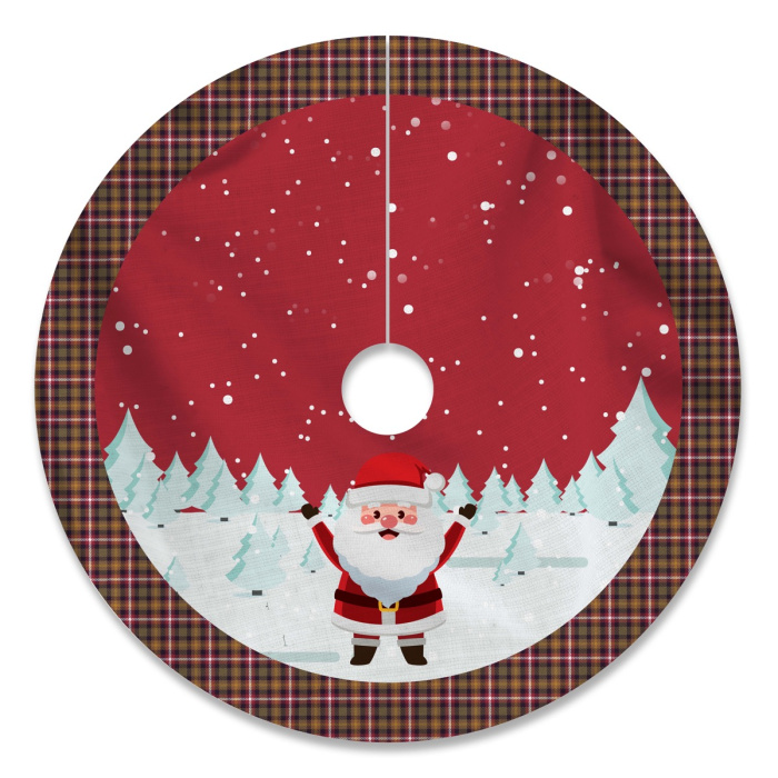 Plaid Christmas Tree Skirt / WSA08