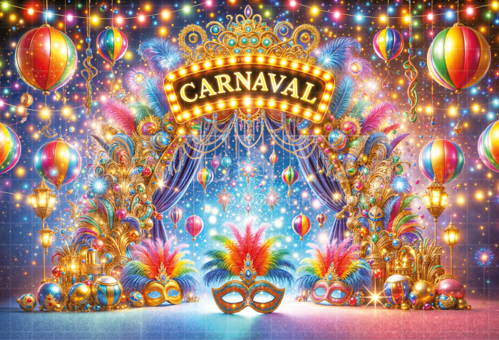 Fabric Photography Background Carnival / Backdrop 6592