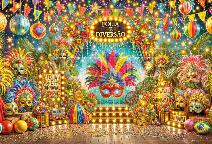 Fabric Photography Background Carnival / Backdrop 6594