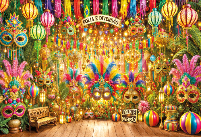 Fabric Photography Background Carnival / Backdrop 6598