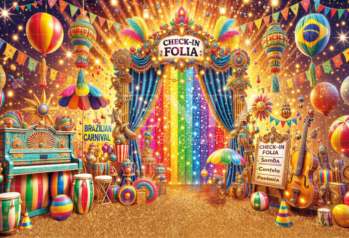 Fabric Photography Background Carnival / Backdrop 6596