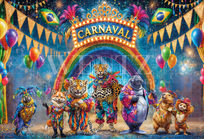 Fabric Photography Background Carnival / Backdrop 6616