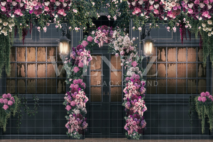 Fabric Photography Background Flower Store / Backdrop CW133