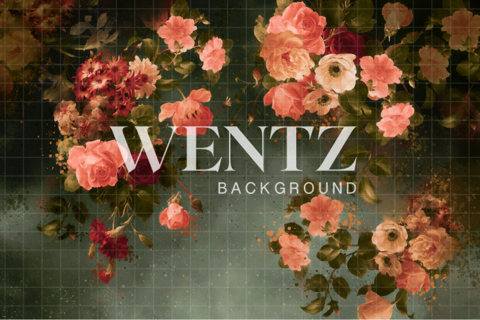 Fabric Photography Background Flowers Fine Art / Backdrop CW74