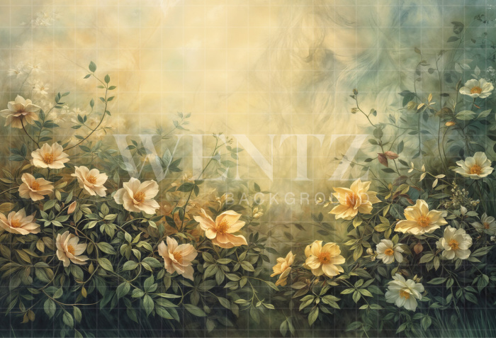 Fabric Photography Background Fine Art Floral / Backdrop 6175