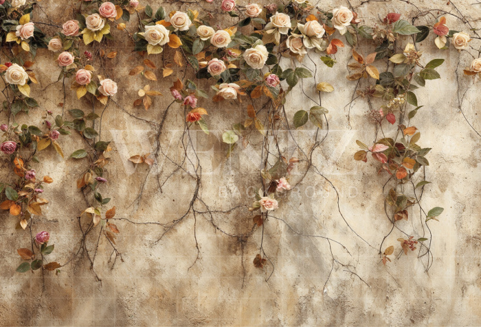 Fabric Photography Background Fine Art Floral / Backdrop 6179