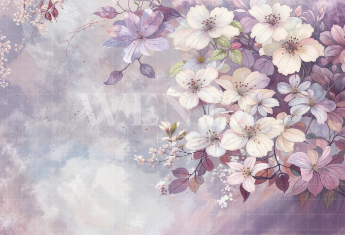 Fabric Photography Background Fine Art Floral / Backdrop 6194