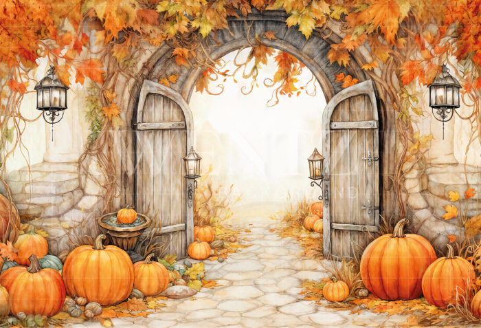 Fabric Photography Background Halloween / Backdrop 6342