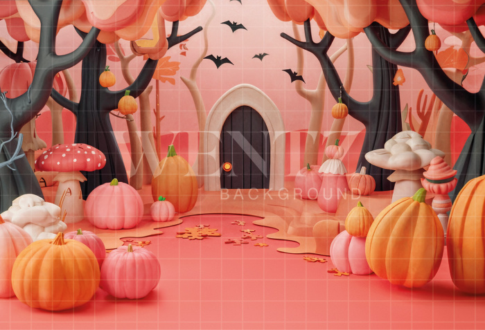 Fabric Photography Background Halloween / Backdrop 6353