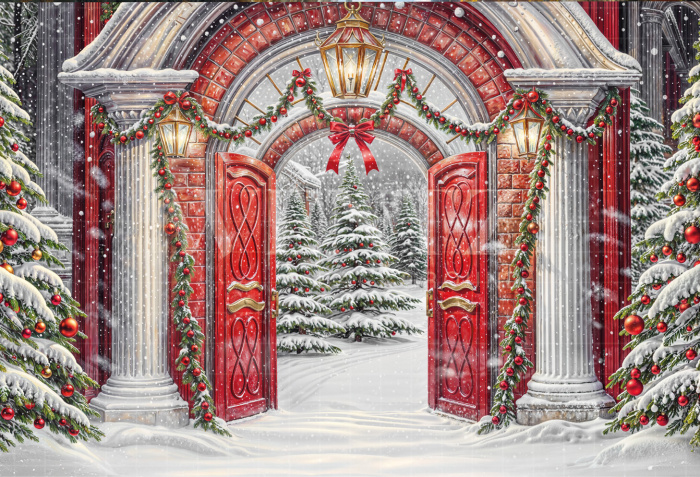 Fabric Photography Background Christmas / Backdrop 6262