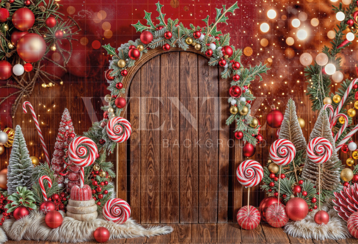 Fabric Photography Background Christmas / Backdrop 6282