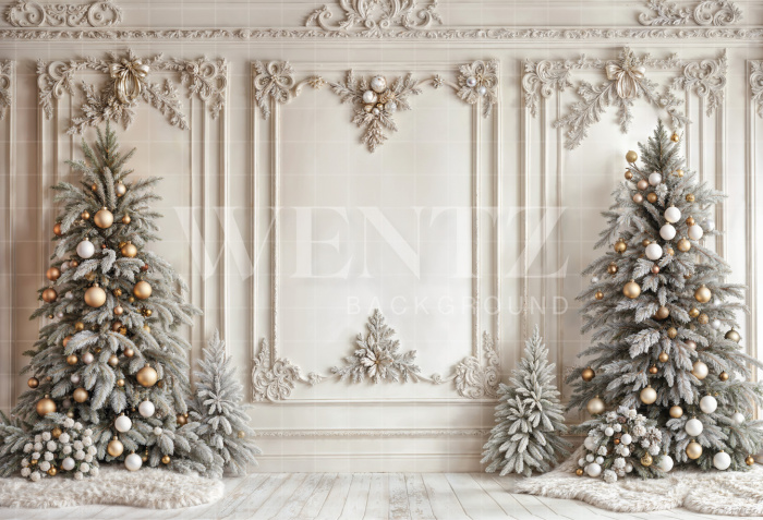 Fabric Photography Background Christmas / Backdrop 6309