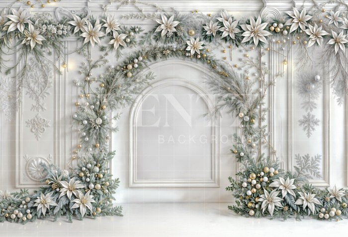 Fabric Photography Background Christmas / Backdrop 6314