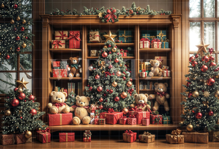 Fabric Photography Background Christmas / Backdrop 6439