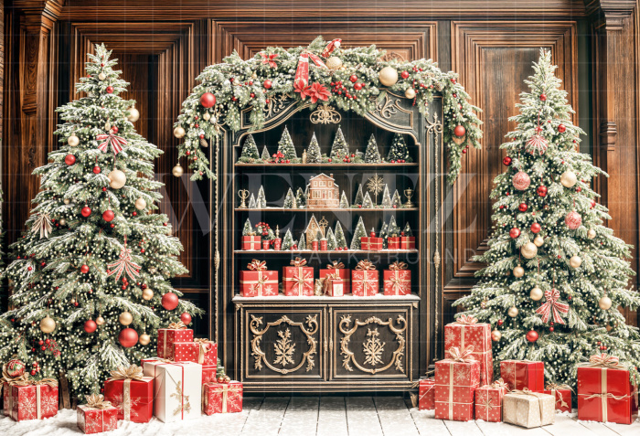 Fabric Photography Background Christmas / Backdrop 6441