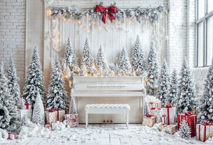 Fabric Photography Background Christmas / Backdrop 6451