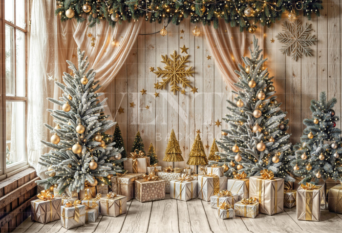 Fabric Photography Background Christmas / Backdrop 6462