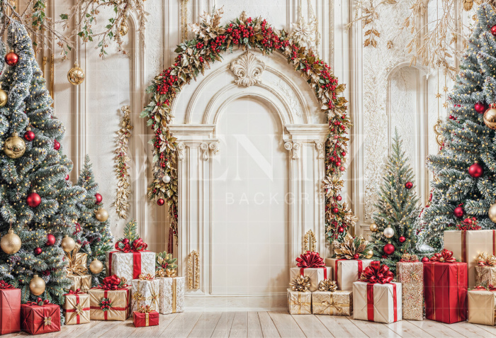 Fabric Photography Background Christmas / Backdrop 6477