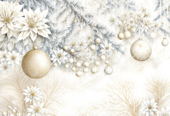 Fabric Photography Background Christmas / Backdrop 6487