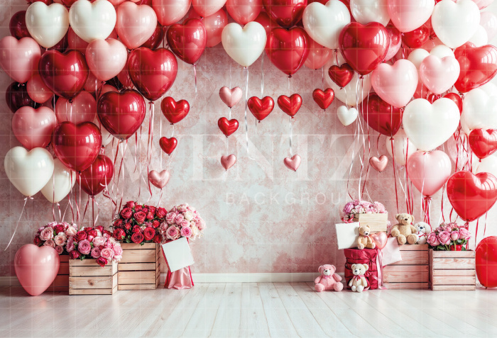 Fabric Photography Background Valentine's Day / Backdrop 6636