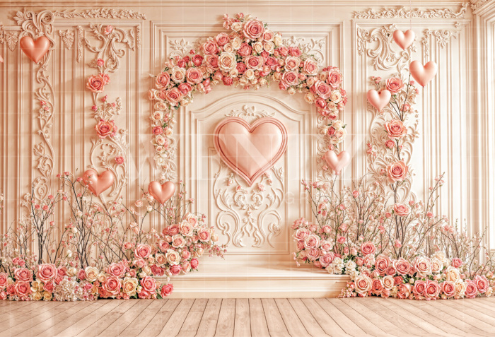 Fabric Photography Background Valentine's Day / Backdrop 6643