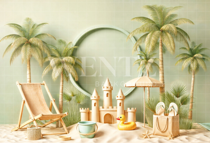 Photographic Background in Fabric Summer / Backdrop 6563