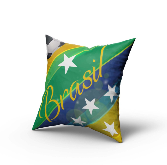 Pillow Case Soccer World Cup Brazil- 45 x 45 / WA42