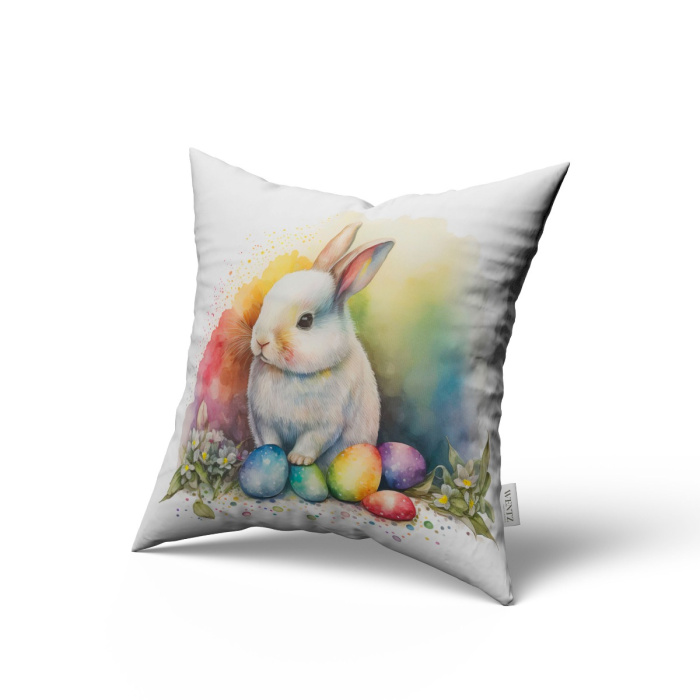 Pillow Case Easter with Rabbit - 45 x 45 / WA44