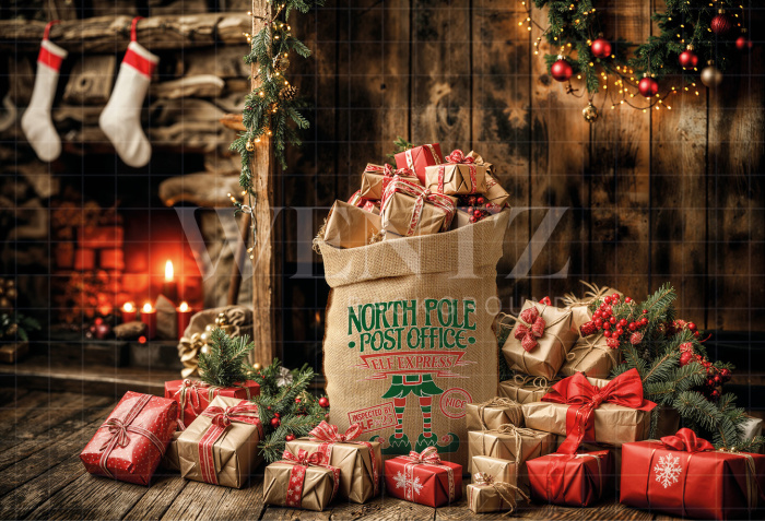 Natural Braided Jute Christmas Decorative Bag -  49 x 75 / WS23