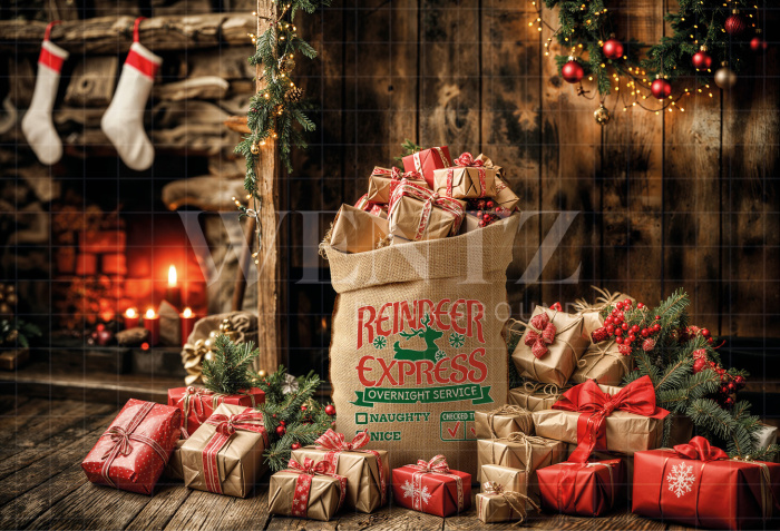 Natural Braided Jute Christmas Decorative Bag -  49 x 75 / WS24